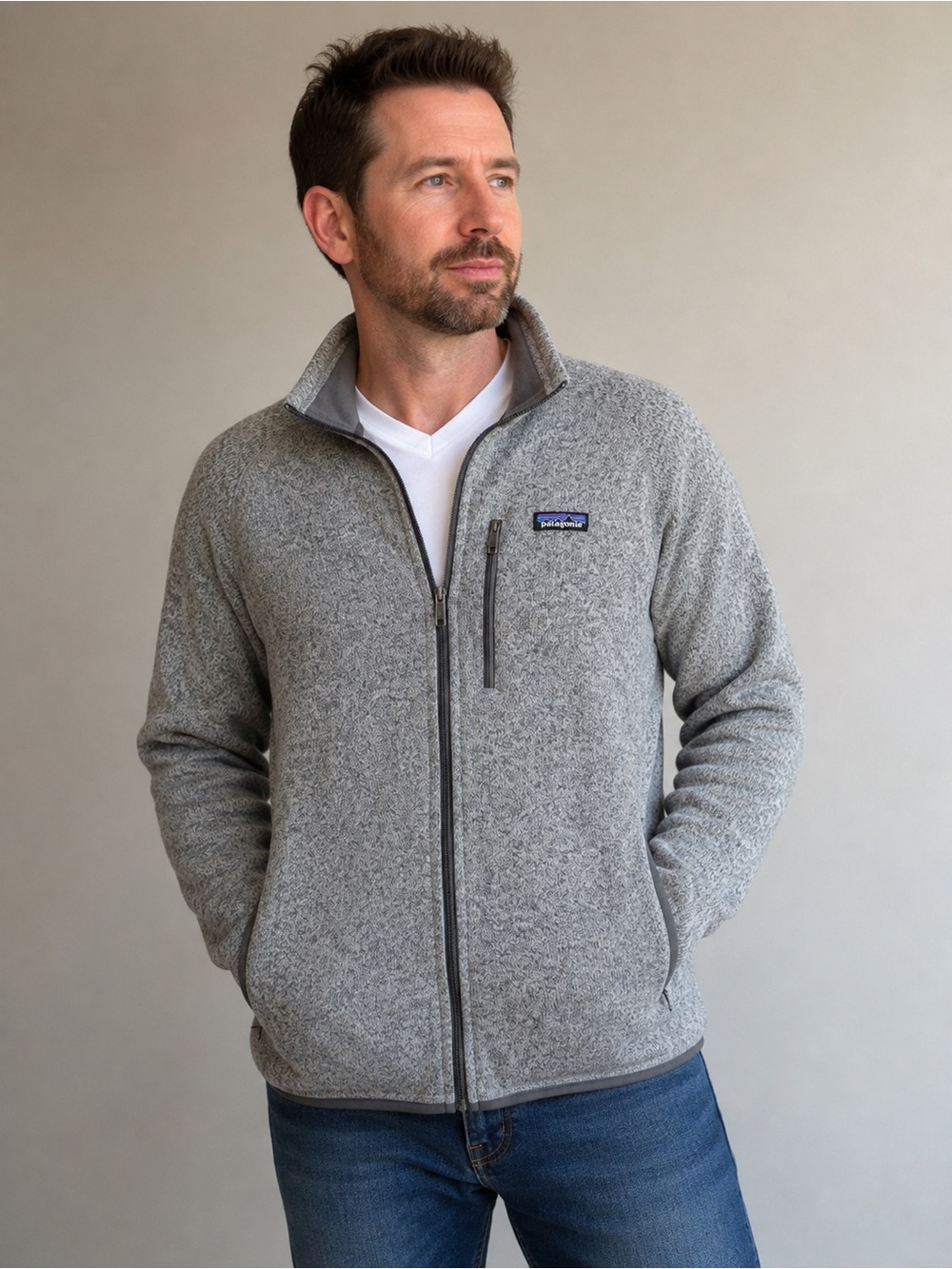 Patagonia Better Sweater Jacket Mens L Gray Full Zip Fleece 25527 Outdoor